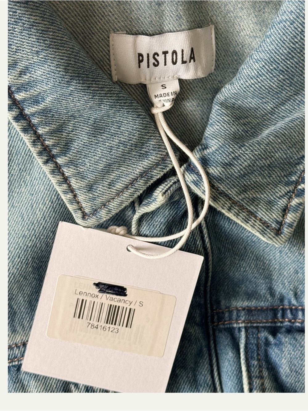 Pistola Lennox Denim Sleeveless Jumpsuit Size Small - Picture 10 of 12